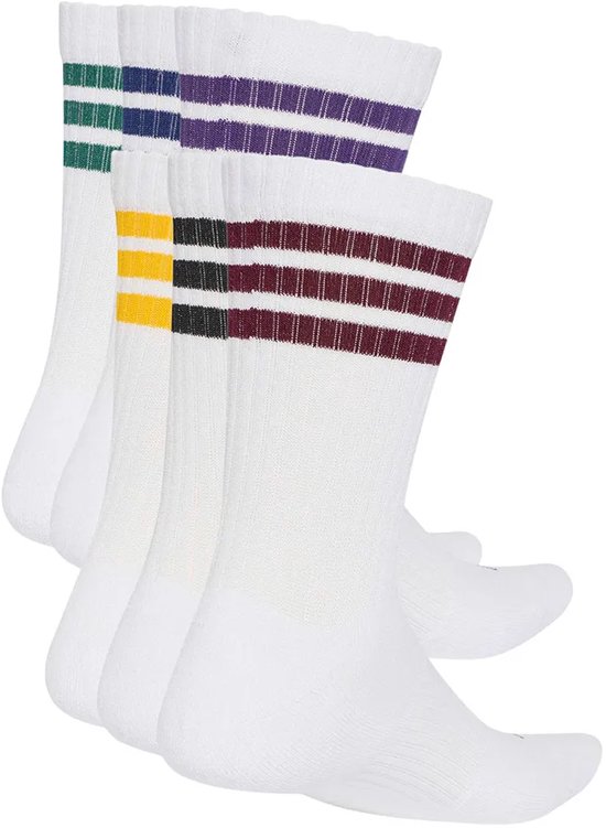 Adidas 3 Stripes Essentials Cushioned Crewsokken 6 Paren Wit EU 37-39