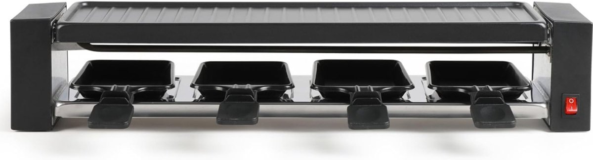 REN® Gourmetstel 4 Personen - Gourmetstel - Gourmetstel 4 person - antiaanbaklaag - 800 W - Zwart - 50cm x 11cm x 10cm