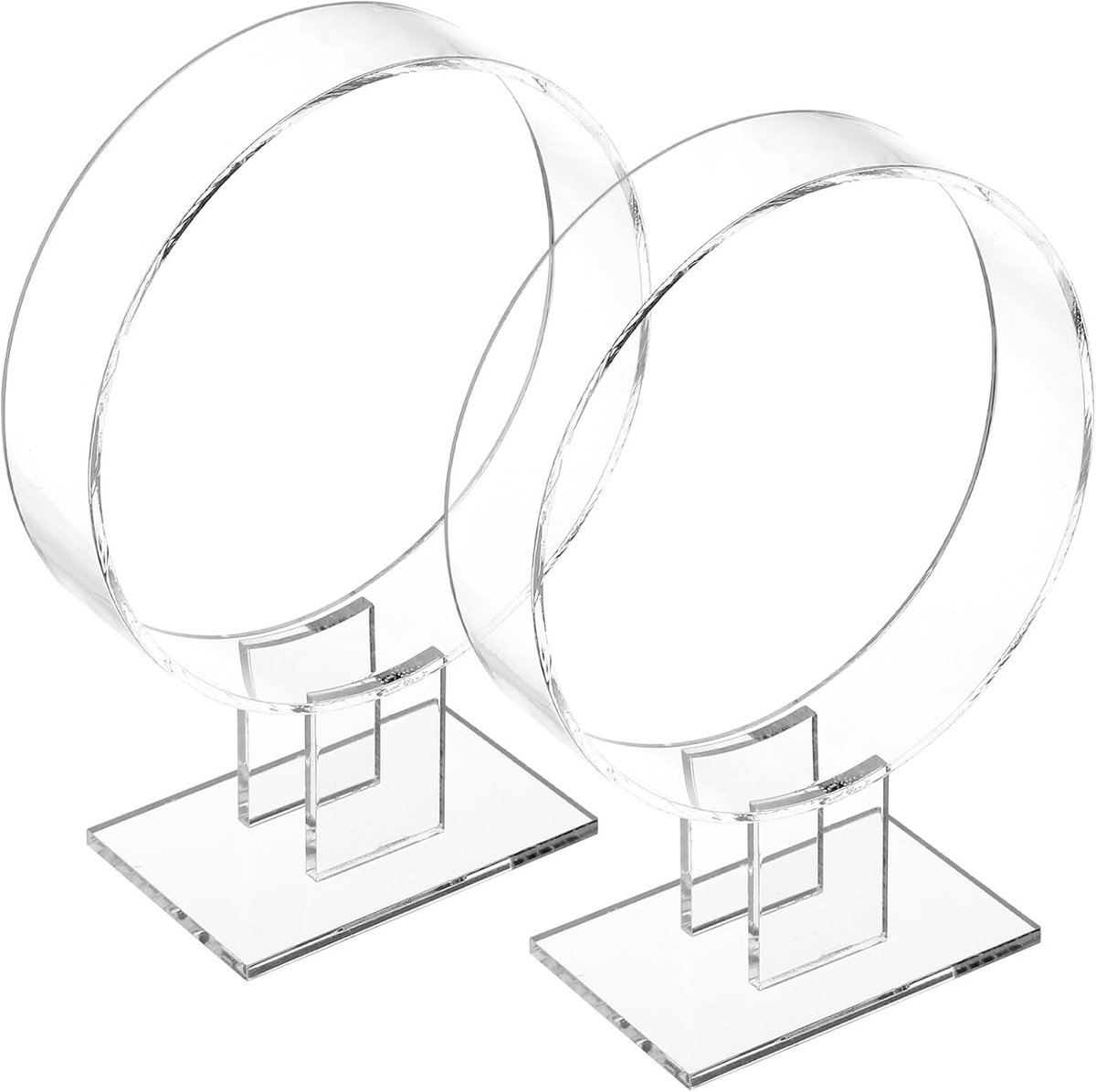 2x Transparante Haarbanden Display Stand - Stylish Opslagrek voor Haaraccessoires - Voorkomt Vervorming - Netjes Georganiseerd voor Thuis of Boetiek