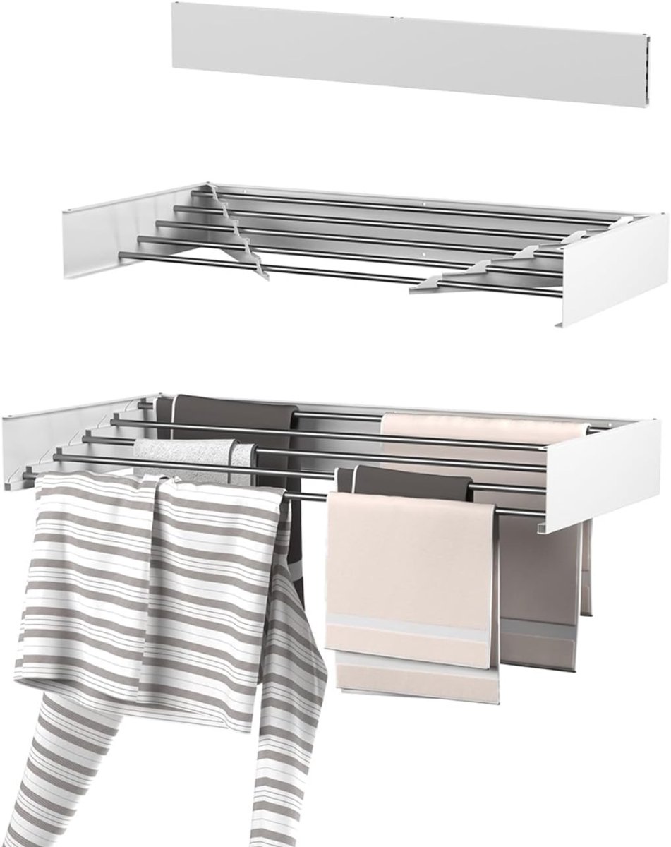 REN®roogrek - Wasrek - Droogrek - Wit - 40cm x 80cm x 10cm
