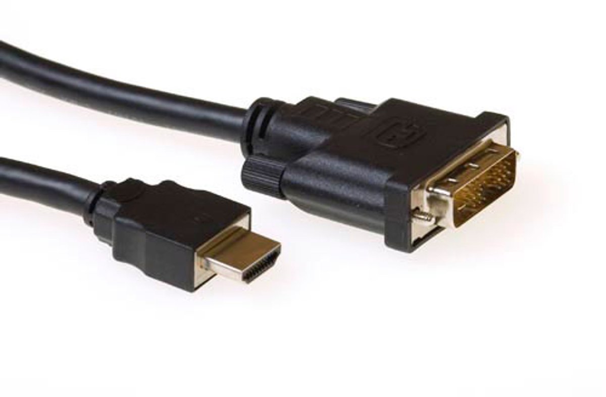 ACT AK3739 Verloopkabel HDMI-A Male/DVI-D Male - 1 meter