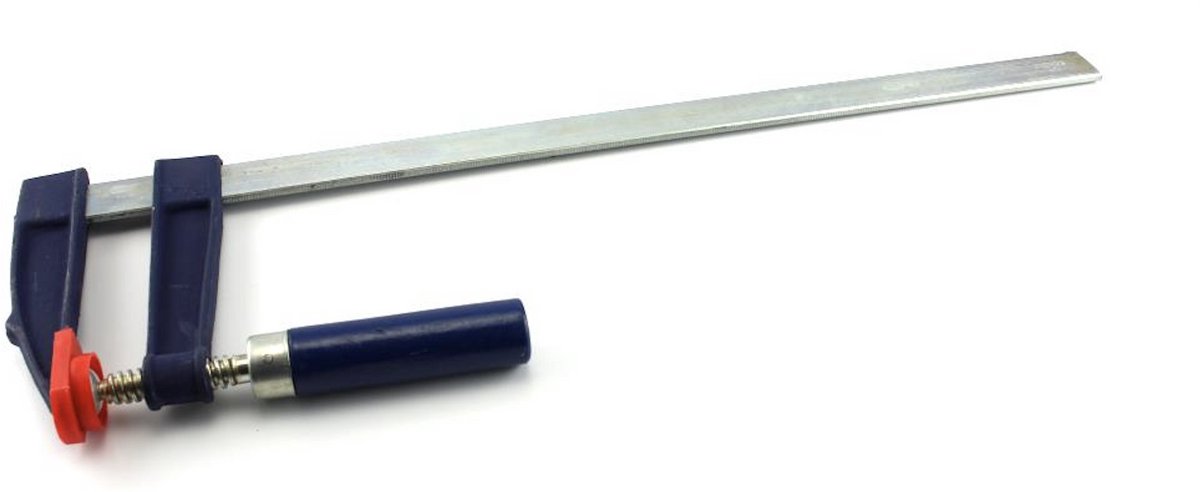 Lijmklem 600 x 120 mm – Verchroomde Schroefklem voor Houtbewerking en Montage – TOOLTECH
