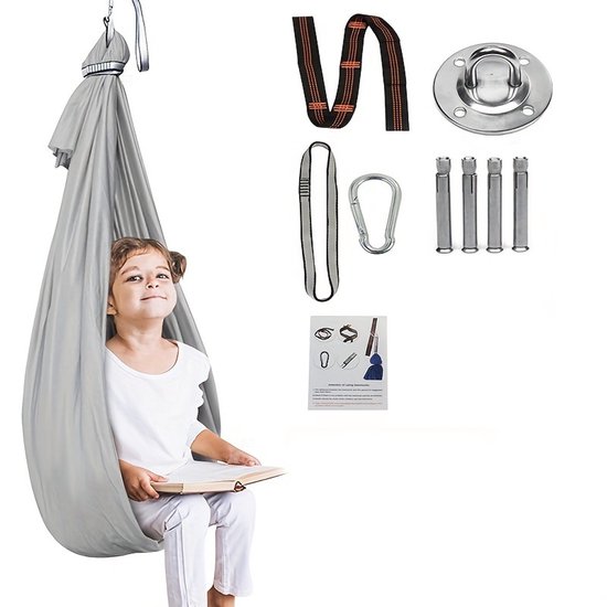 Sensorische hangmat – Voor kinderen met speciale behoeften, therapeutisch, binnen/buiten, autisme/ADHD/asperger