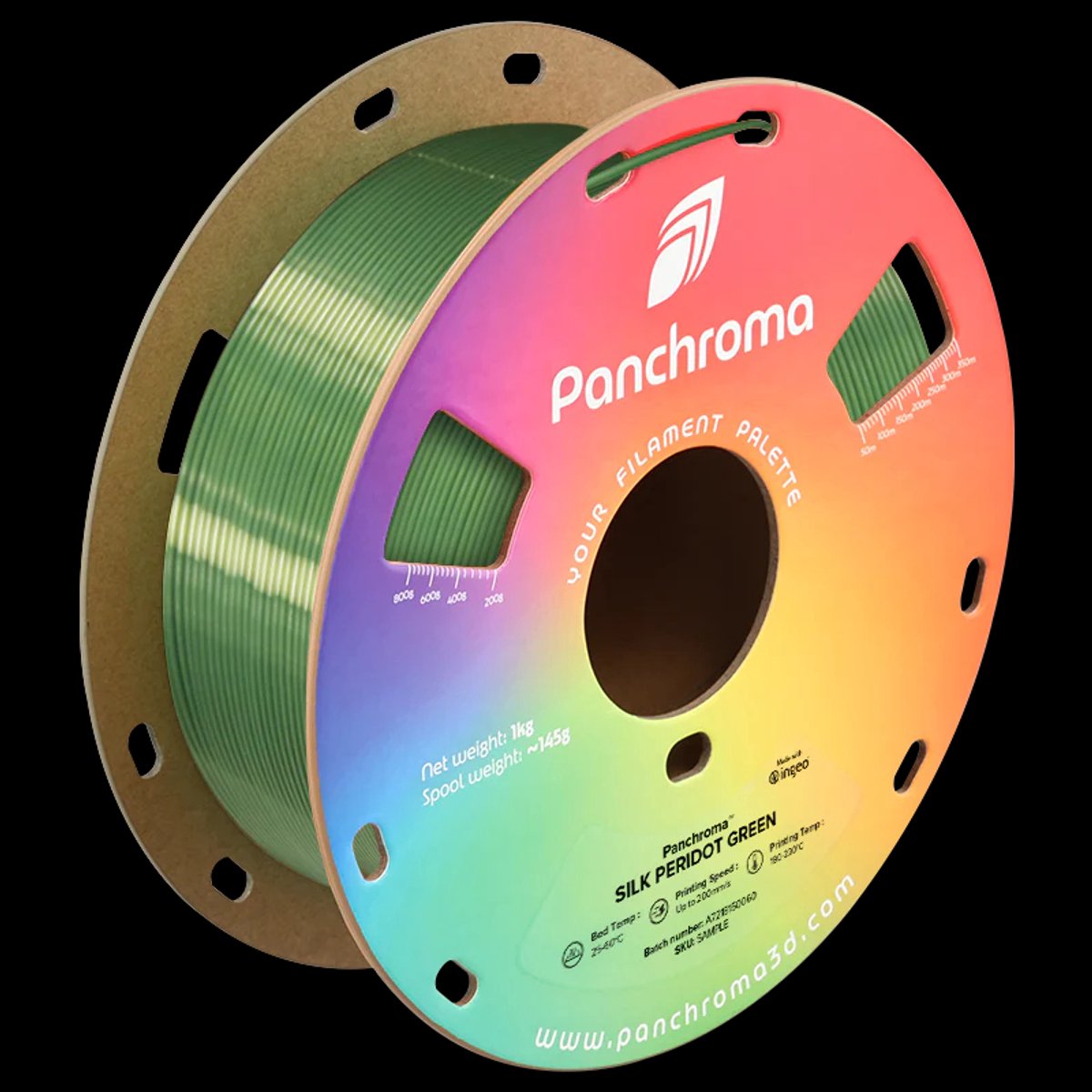 Polymaker Panchroma Silk PLA PERIDOT GROEN 3D filament 1,75mm 1kg