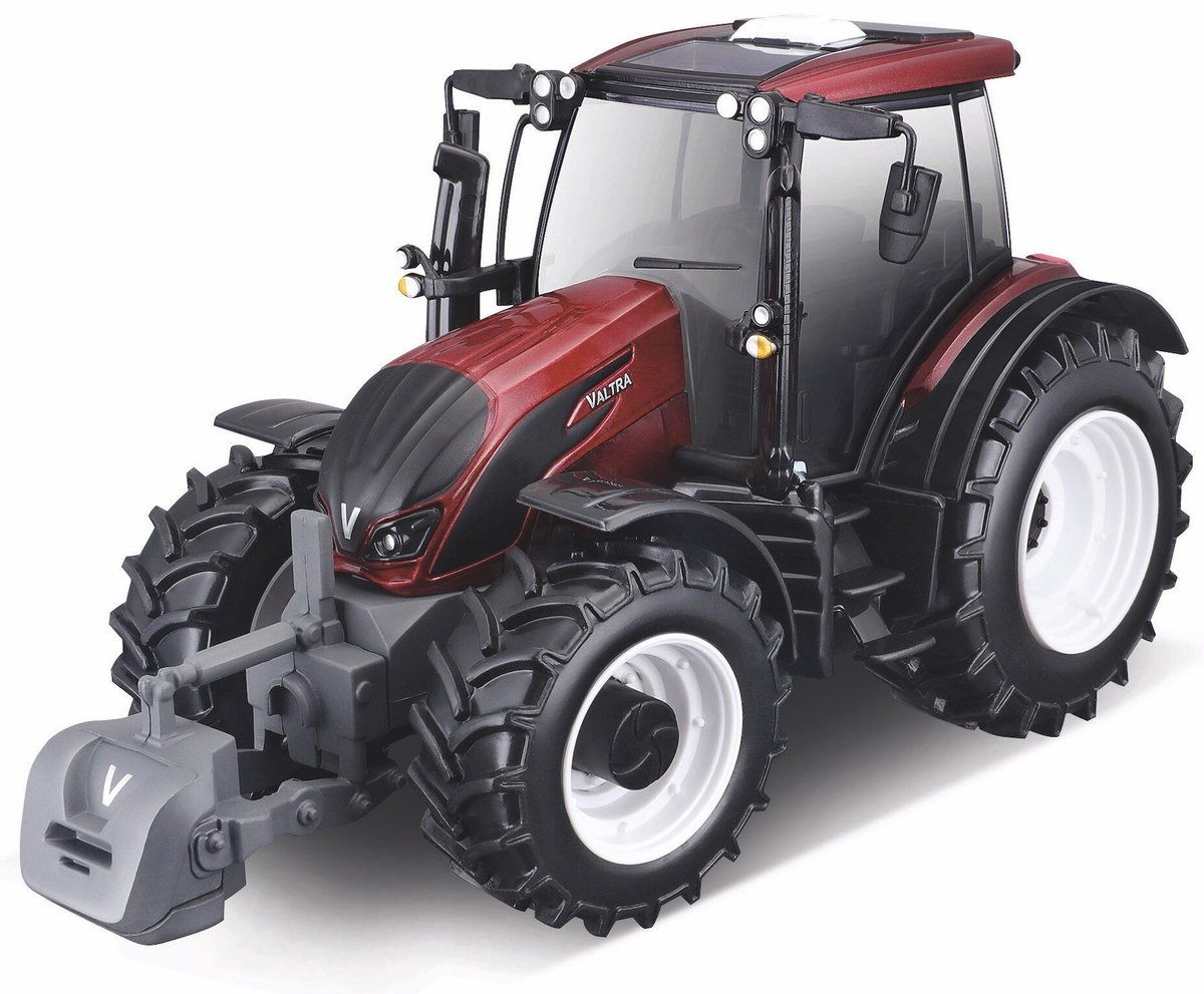 Bburago Valtra N174 - Modelauto - Schaal 1:32 - Rood/Zwart