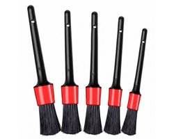 Auto Detailing Brush Set 5 - Auto Wassen - Automotive Detail Cleaning Borstels - Voor het reinigen van wielen, motor, interieur, emblemen, interieur, exterieur, luchtopeningen