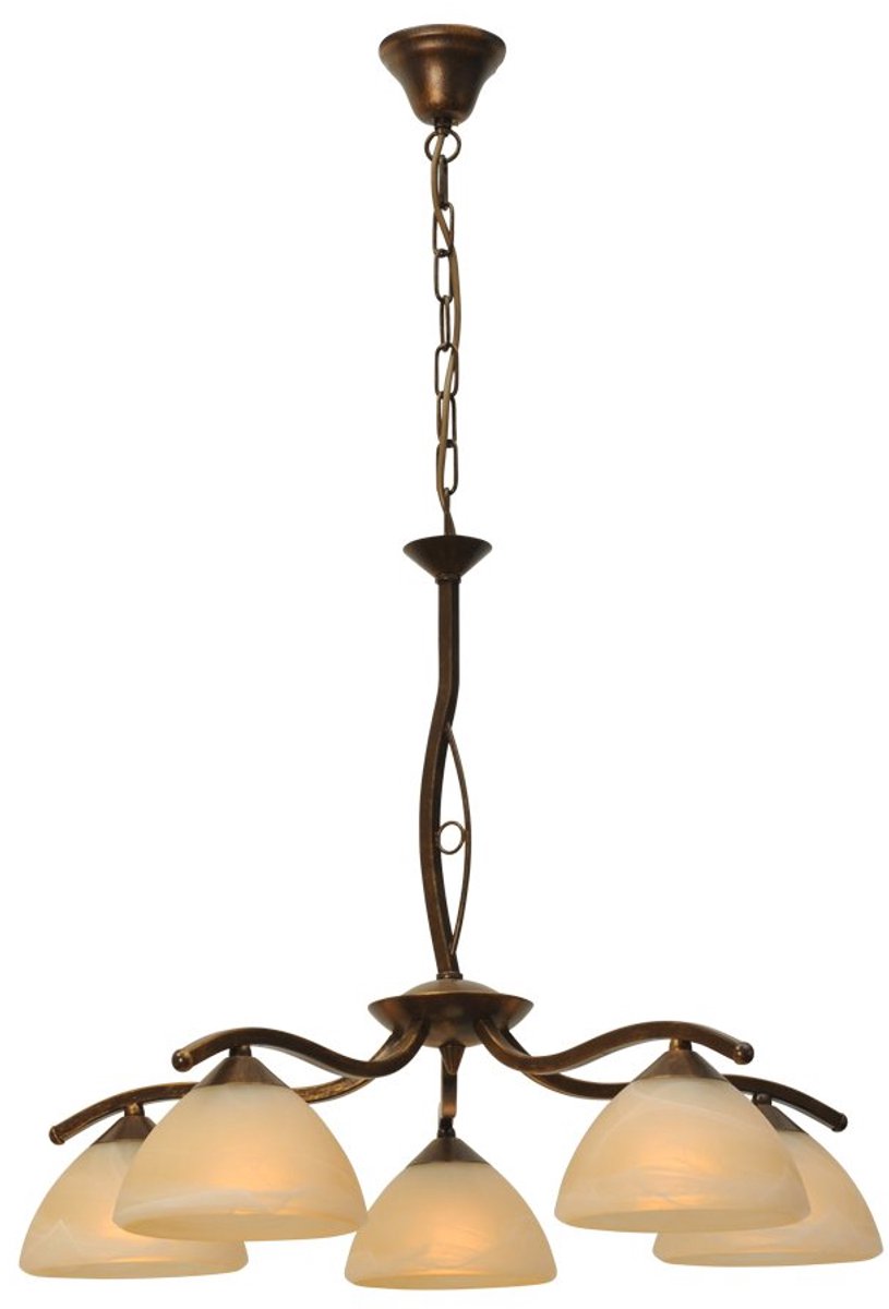 Masterlight Eetkamer hanglamp Bolzano 5-lichts bronsbruin - 2938-21-34