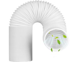 Afvoerslang - Ventilatieslang - Airco Ventilatie - Flexibele Uitschuifbaar - 2 meter 150 mm - Grijs