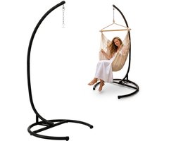 Tot 150kg: Metalen Hangstoel Standaard - 210cm Hangstoel Frame Metaal - Balkon Terras Tuin Houder