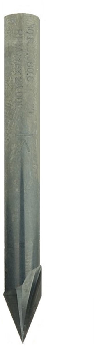 CMT V-groeffrees, VHM, Z2, 45º, Ø 6 x 10/50 mm, S=Ø6