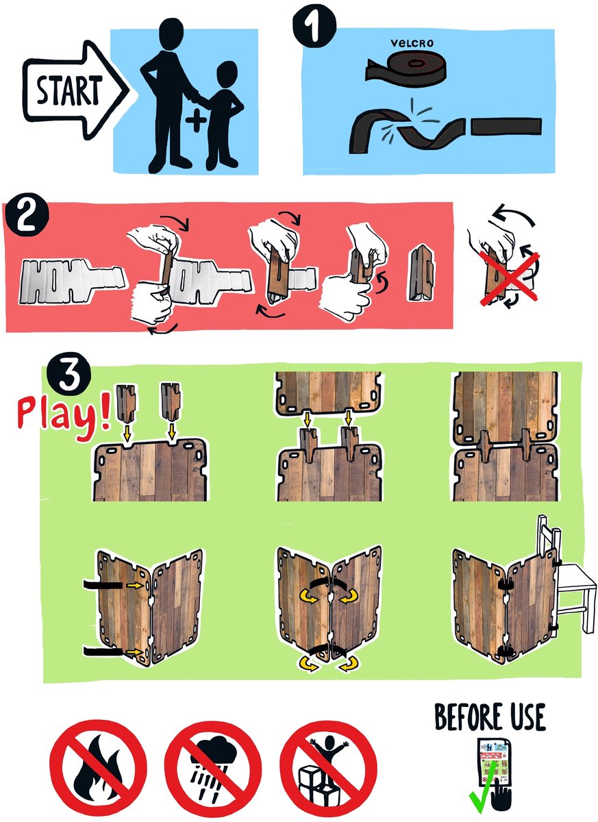 Fantasy Forts Extra Large Set - Speelhuisje - 4 tot 12 jaar - 24 Platen - 24 Clips - 54 Klittenband stukjes - Hut bouwen - Bouwpakket kinderen — afbeelding 6