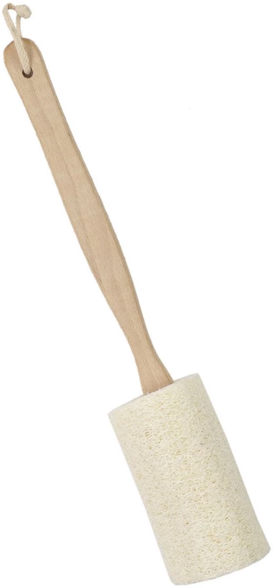 Zenway™ Loofah Rug Scrubber - Douchespons - Rugborstel voor Douche & Bad - Wit - 70 cm