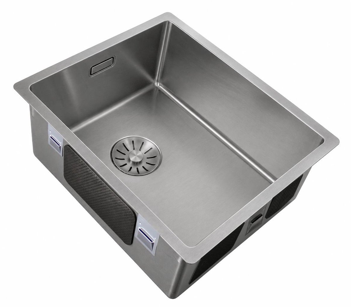 Pure.Sink Comfort PVD Gun Metal spoelbak 34x40 cm onderbouw, vlakbouw en opbouw PCM3440-61