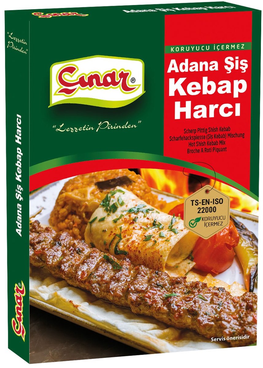 Tuana Kruiden - Çınar Adana Şiş Kebap Harcı 75 G - Adana Shish Kebab Mix - Tuanashop - CIN001