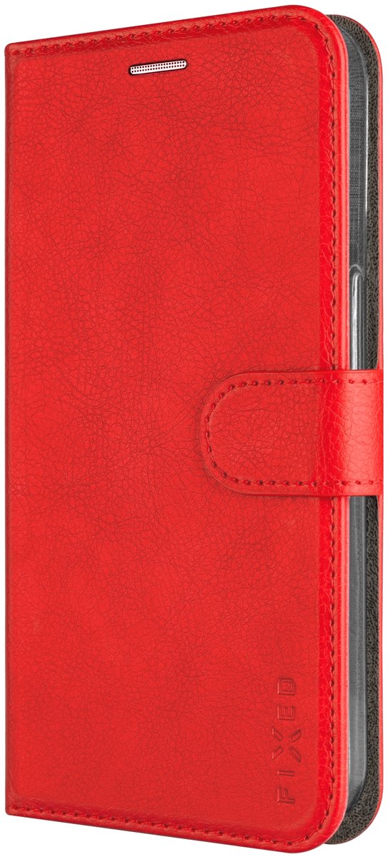 FIXED Opus Flip Cover met Leder look, kaarthouder&standaard voor Samsung Galaxy A36 5G/A56 5G, rood