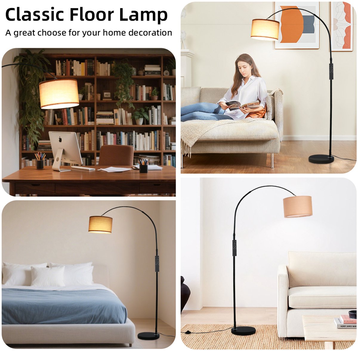 ANTENLICHT Moderne Vloerlamp - 9W LED met Afstandsbediening thumbnail 3