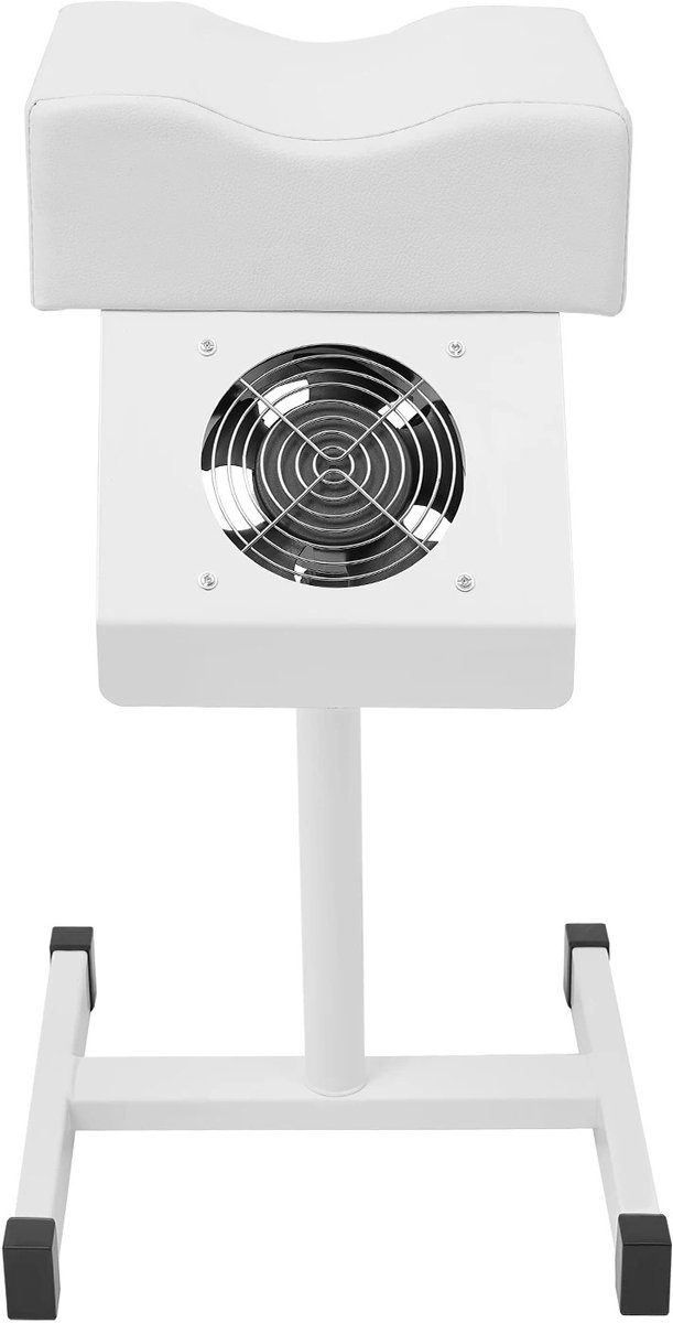 Cellista Pedicure Voetsteun met Afzuiging - Verstelbare Pedicurestoel - Voetsteun Nagelsalon - Pedicure Kussen - Stofafzuiger 22W - Wit