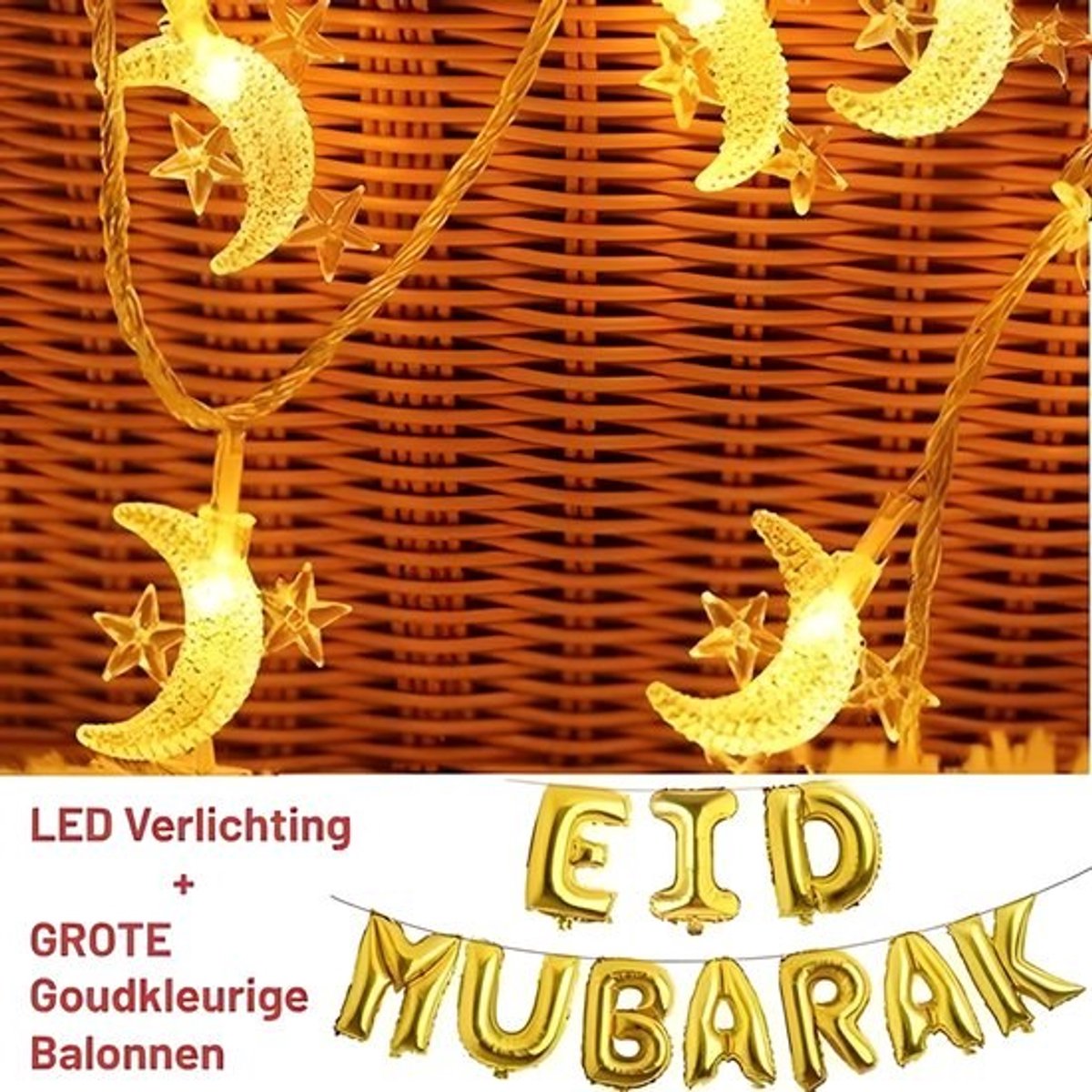 Ramadan 80 led Maan Ster verlichting