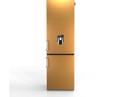 Nunki Large H2O – Koel-vriescombinatie – Waterdispenser – E-klasse – 268 liter – Front Brushed Bronze Texture
