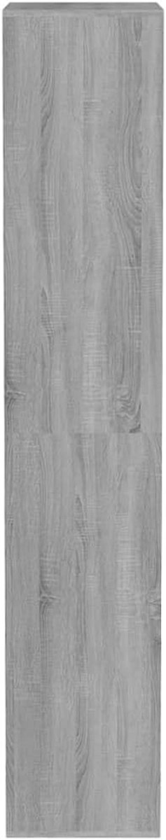 Schoenenkast met 22 Vakken - House&Garden Sonoma Schoenenrek Hoog 183 cm - Smalle Schoenenopberger voor Hal en Gang - Open Opbergkast voor 22 Paar Schoenen - Grijs Sonoma - 54 x 34 x 183 cm