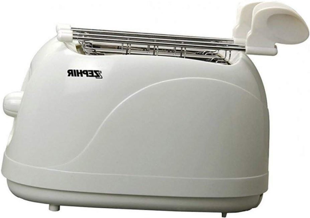 Broodrooster - Tosti Apparaat - Ontbijt Maken - Compact Design - 2 Sleuven - Wit