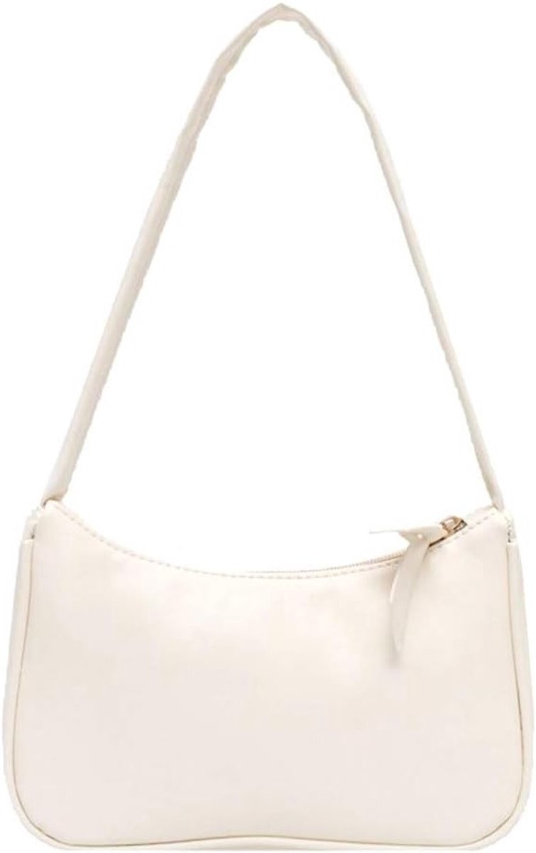 Retro schoudertas voor dames, elegante PU leren handtas met strik, ideaal voor werk, school en reizen