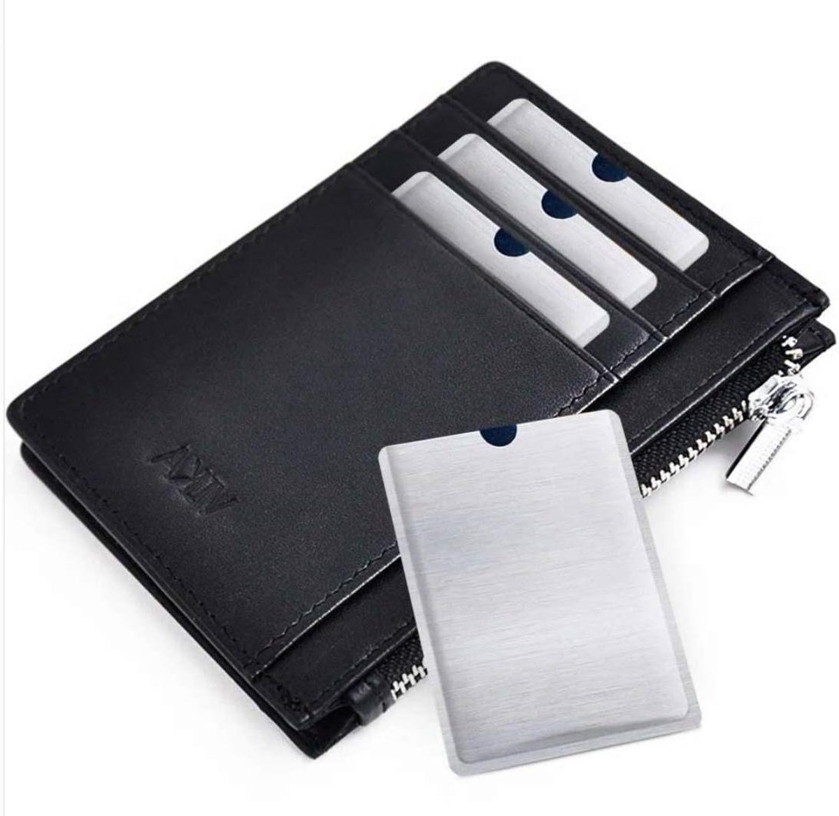 Creditcard Case - Kaarthouder - Bescherming Kaarten - Anti-RFID NFC Aluminium - 9.5 x 6.3 cm - Zilver