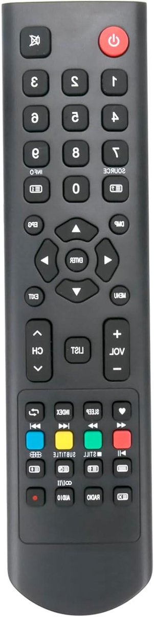 Universele Afstandsbediening - Afstandsbediening TV - TV Bediening - Geen Installatie Nodig - 10 Meter Bereik - Zwart