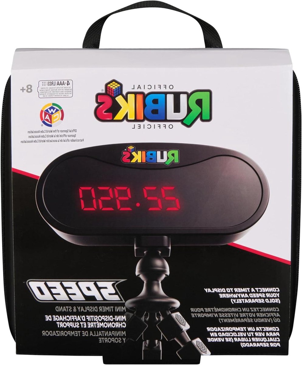 Rubiks Timer Stand - Puzzel Houder - Tijdregistratie Puzzels - Mini Formaat - 1 Stuk - Rubiks Kleuren
