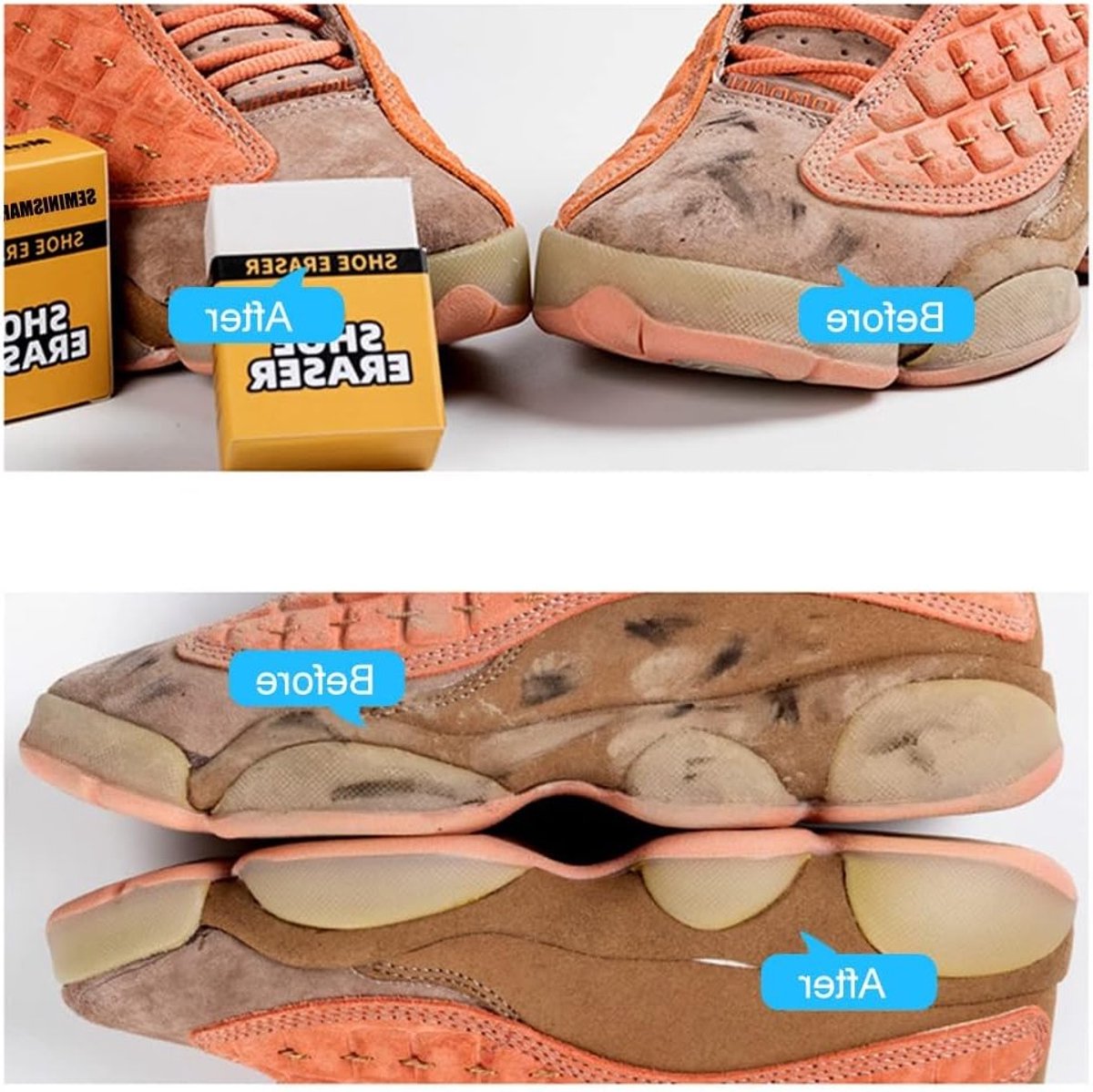 Spons voor het grondig reinigen van vlekken, geschikt voor leer, schoenen en andere oppervlakken