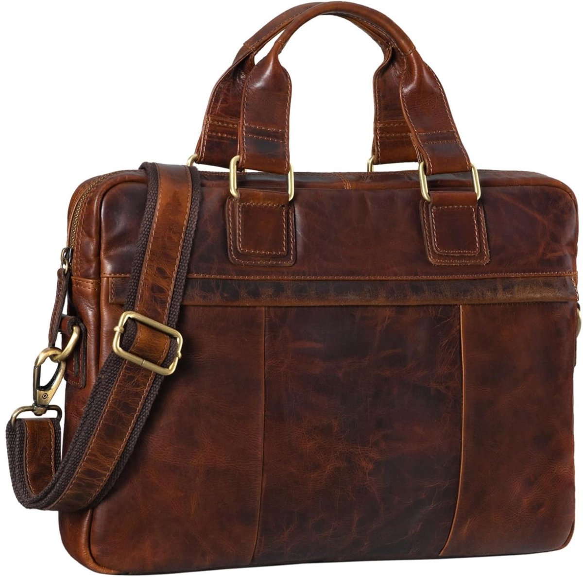 Leren Laptoptas - Laptoptas - Leren Tas - Luxe Leren Laptoptas - Werktas - Schoudertas - Business Tas - Leren Business Tas - 13,3 inch - Donkerbruin - van Imperatoris