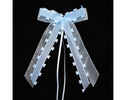 20 Stuks Auto Strikken Antenne Strikken Organza Harten Strikken Trouwen Versiering voor Auto's, Bruiloften, Feesten en Verjaardagen