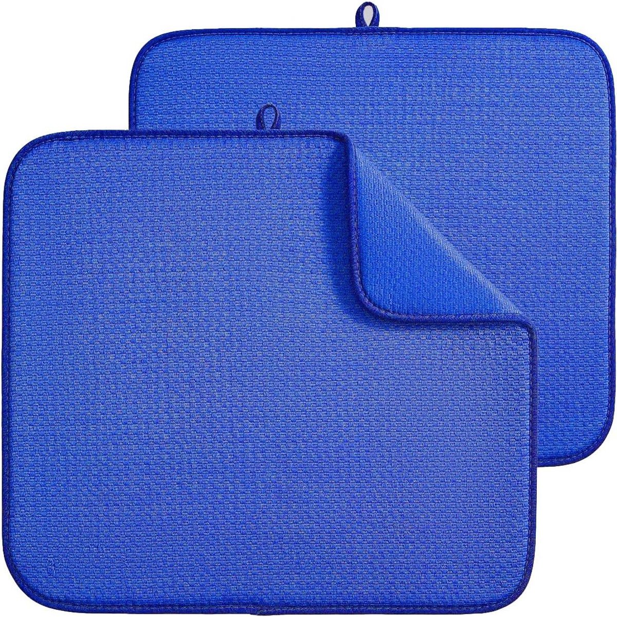 Keuken Droogmat - Afwasmat Vaat - Vaat Drogen - Super Absorberend - 46 x 40 cm - Blauw
