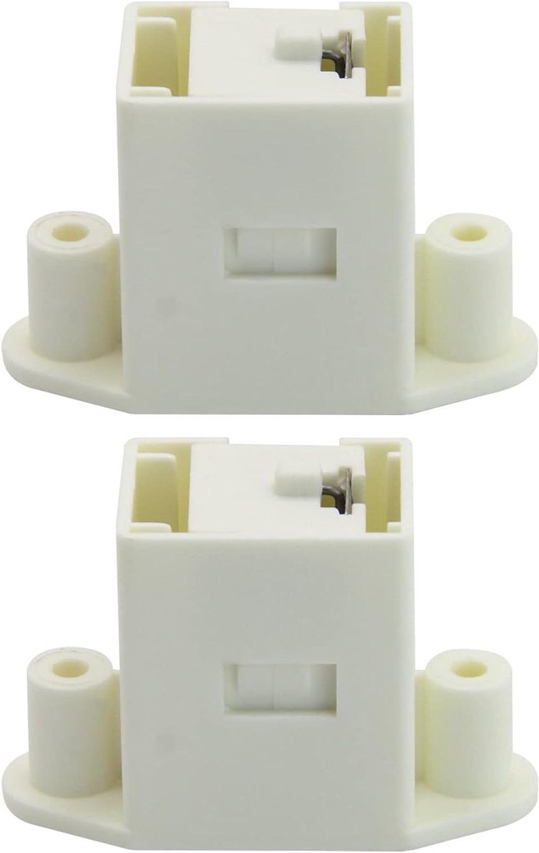 Wasmachine Lade Latch - Wascentrum Onderdeel - Reparatie Huishouden - Hoogwaardig ABS Kunststof - 25x25x25 mm - Wit