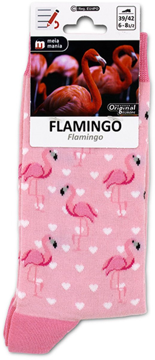 MM Sokken Flamingo maat 35/38