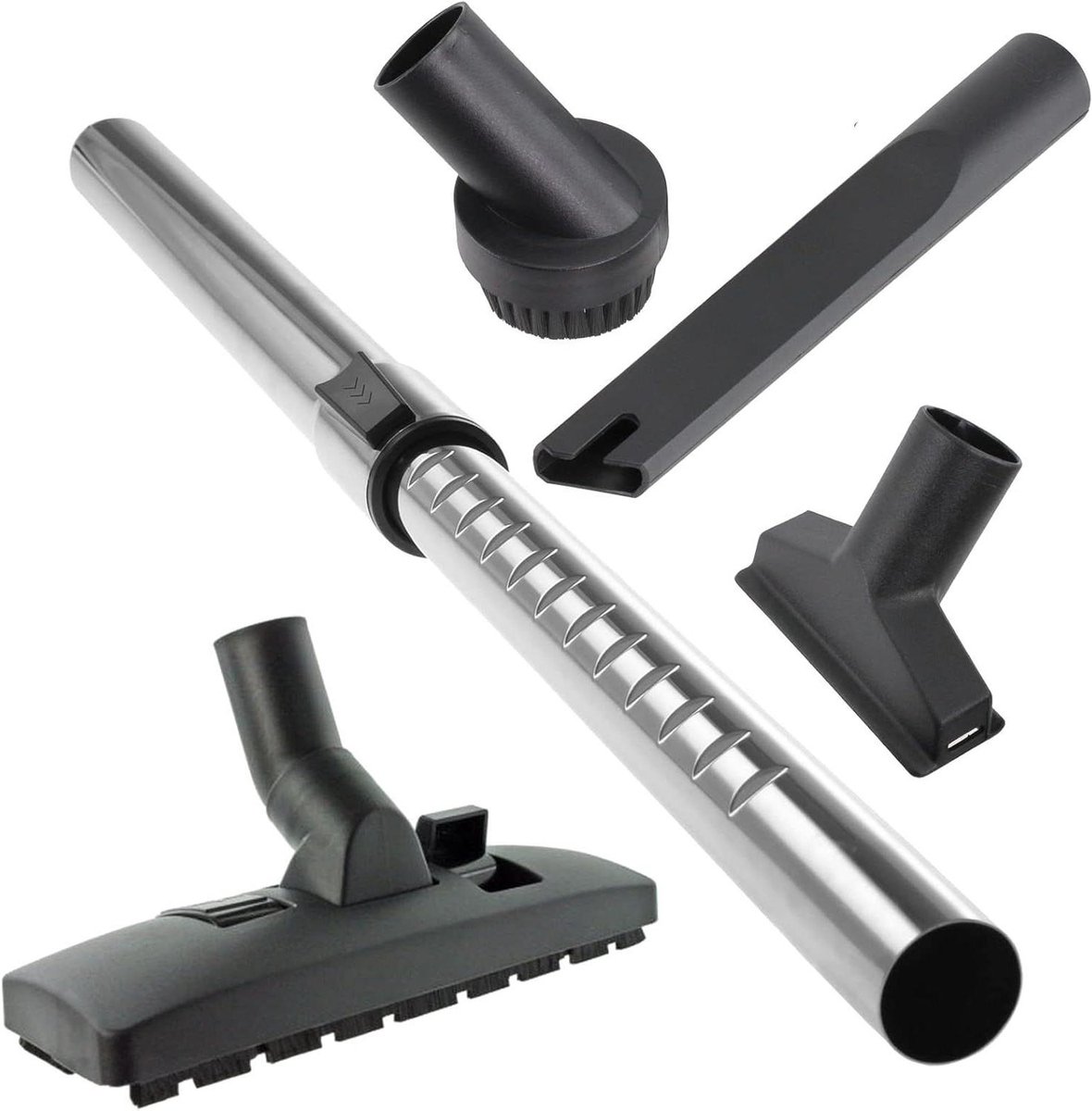 Stofzuiger Accessoires Set - Zuigmond Set - Stofzuigen Huis - 5-delige Kit - 32 mm - Zwart