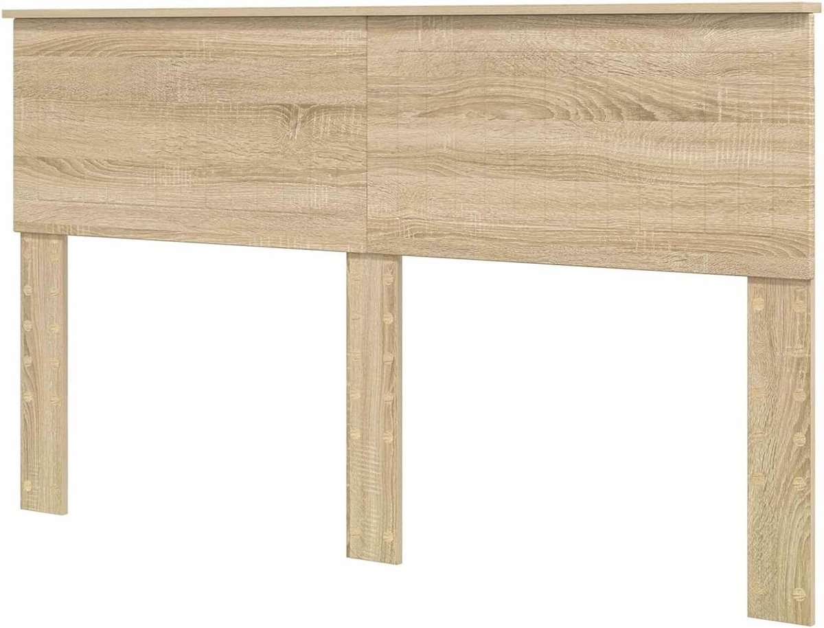 Hoofdbord Hout - Bedkopstuk Houten - Slaapkamer Decoratie - Duurzaam Bewerkt Hout - 150 cm - Sonoma Eiken