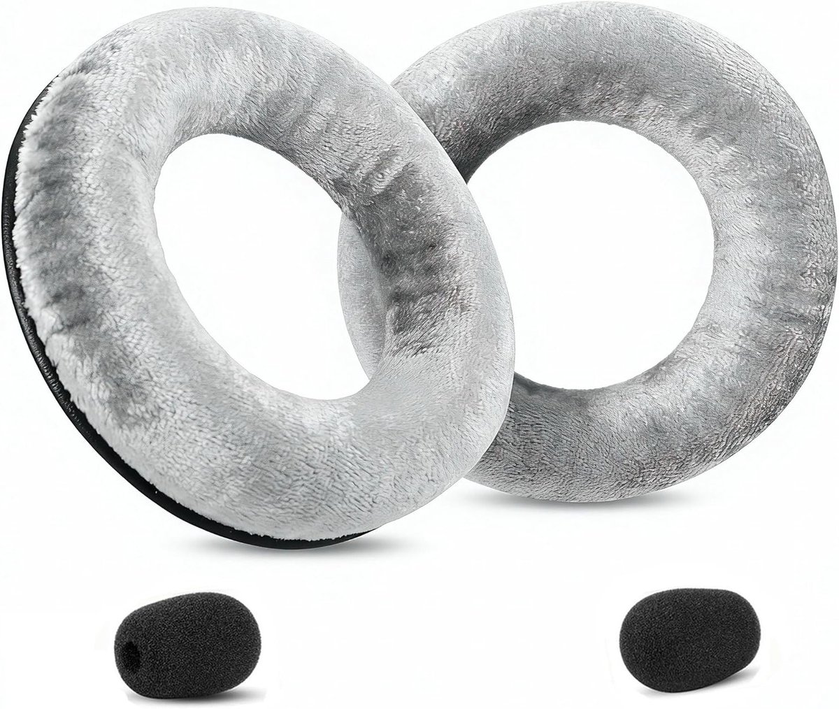 Comfortabele vervangende oorkussens voor gaming en audiokoptelefoons - Zilver, geschikt voor diverse modellen