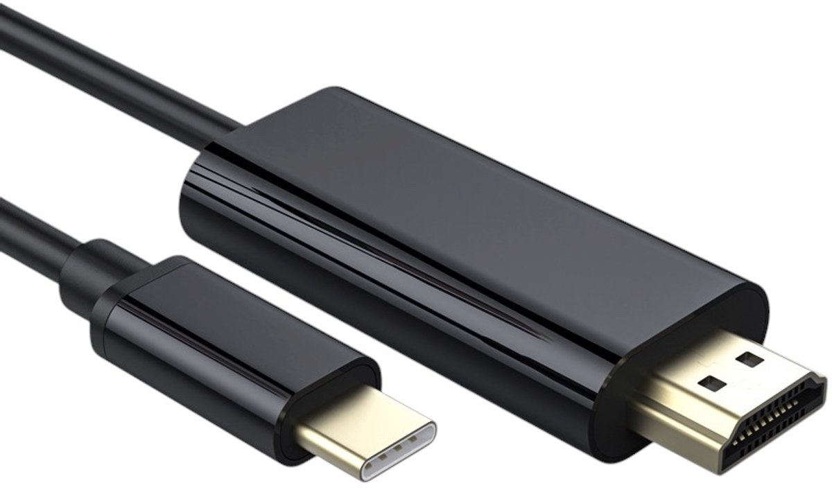DutchOne USB C naar HDMI kabel 2M - USB C HDMI kabel - HDMI naar USB C kabel - HDMI USB C kabel - 4K Ultra HD - Aluminium