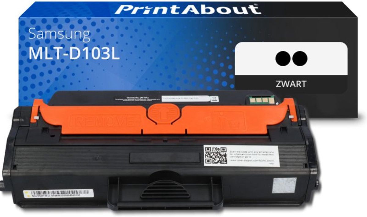 PrintAbout - Alternatief voor de Samsung MLT-D103L / Zwart / 2 Pack