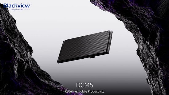 Blackview DCM5 - Draagbare Externe Monitor - 14" FHD Dubbel Scherm USB-C 100W PD - Ultradun Opvouwbaar Plug & Play Laptop scherm 13–17,3" - Grijs