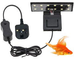Aquariumlamp LED 6W Klemverlichting voor Vissenkom met Plantenlicht Geschikt voor 20 40 cm en Glasdikte 6 mm Aquariumverlichting Energiezuinig