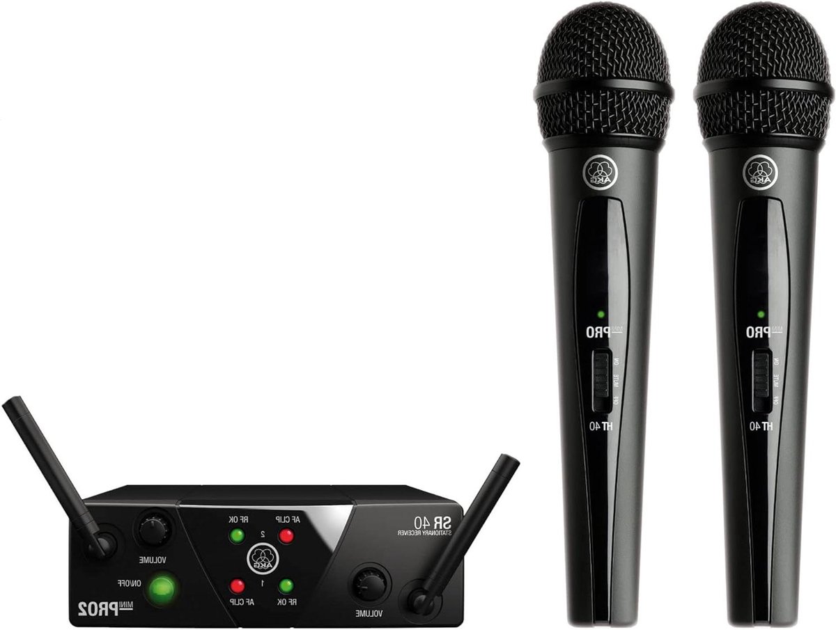 Draadloze Microfoon Set - Zangmicrofoon Set - Optreden Geven - HD Audio Performance - 100 meter bereik - Zwart