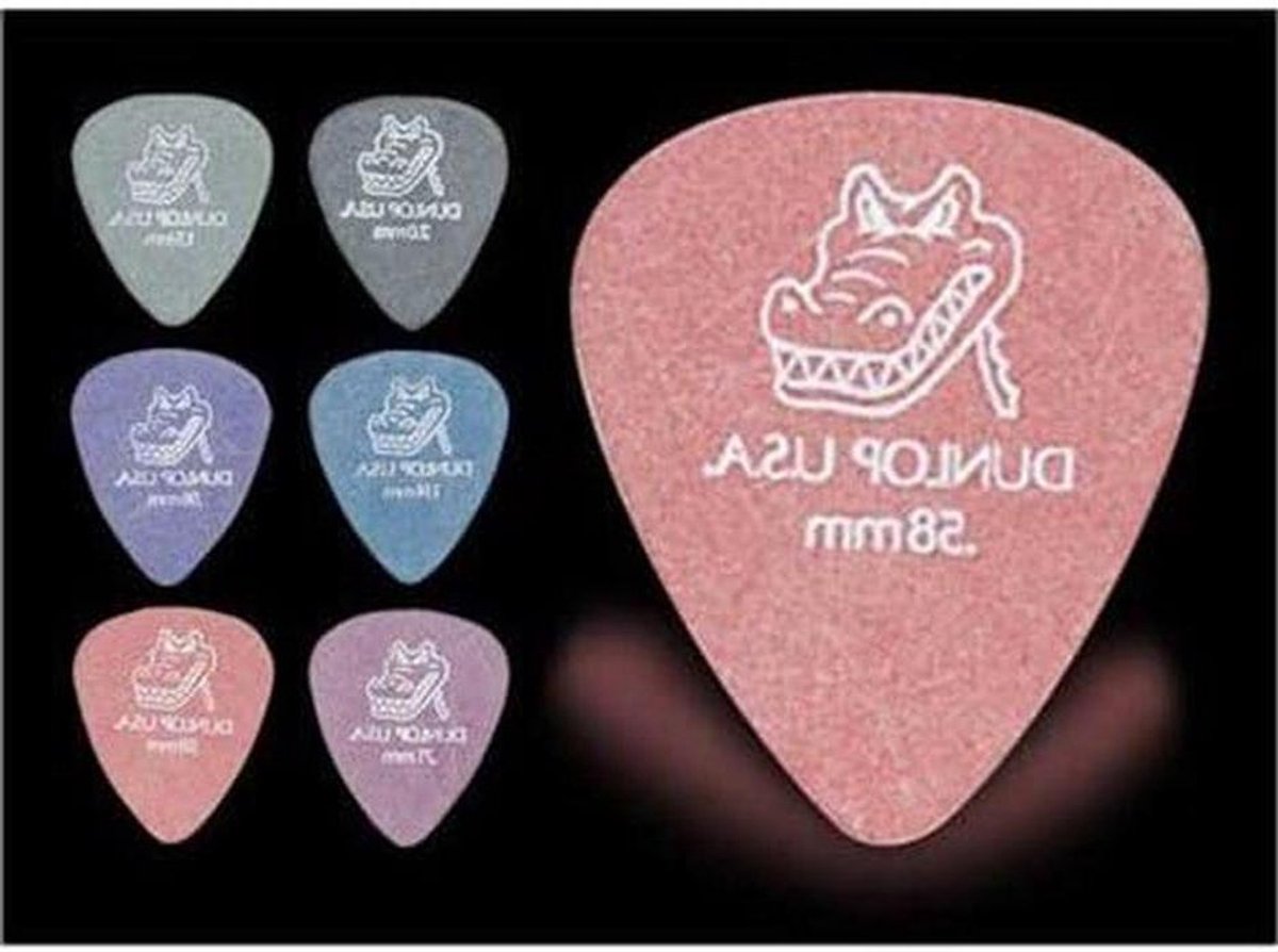 Gitaar Plectrums - Plectrums Set - Gitaar Spelen - Grip Stabiliteit - 6 stuks - Roze