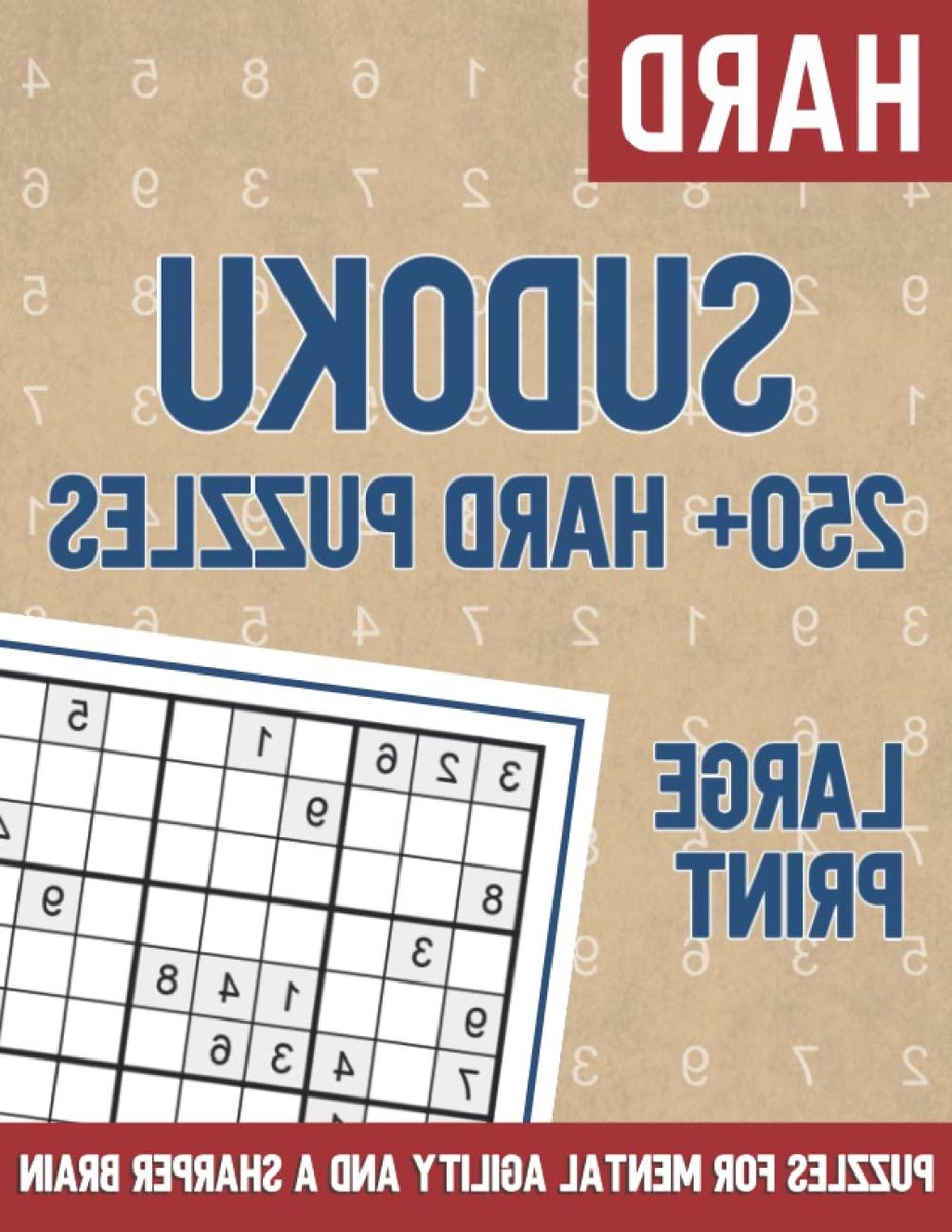 Sudoku Puzzelboek - Hersenkrakers - Mentale Agility - Grote Letters - 250+ Puzzels - Niet Van Toepassing