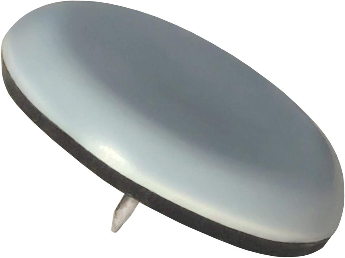 PTFE Glijders met Spijker - Meubelglijders Teflon - Meubels Verplaatsen - Hygiënische Vloerbescherming - Ø 40 mm - Grijsblauw