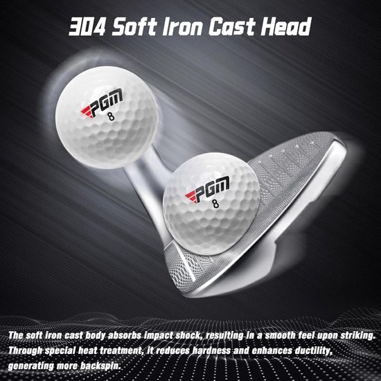 Golf Wedge - Zandwig Lobwig - Spel Verbeteren - 72 Graden Loft - Linkshandig - Zilver — afbeelding 5