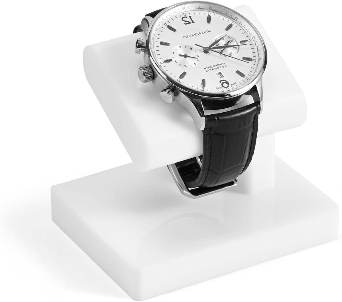Acryl Horloge Stand - Sieraden Houder - Horloge Presenteren - Afneembaar Ontwerp - 9 x 8 x 7 cm - Wit