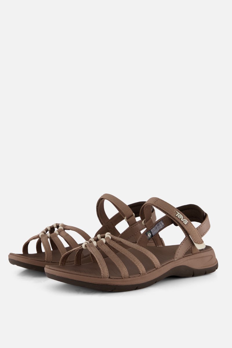Teva W Tirra Traveler Sandalen Textiel en Leer Dames – 43 Caribou