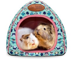 Cavia Huis Bed - Hamster Grot Schuilplaats - Kleine Dieren Ontspannen - Zachte Fleece Voering